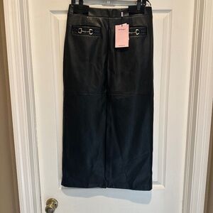 Avec Les Filles NWT faux leather skirt Fall 2024 size L